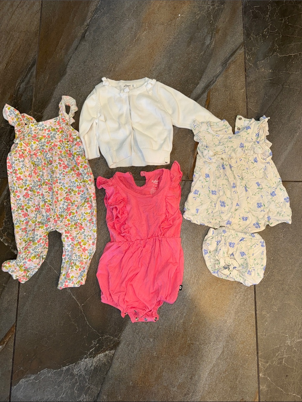 Baby Girls Clothes Bundle 6-12 m- includes all items in photo